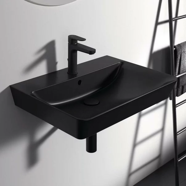 Lavoar suspendat Ideal Standard Connect Air Cube 60x46 cm negru mat [7]