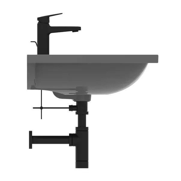 Lavoar suspendat Ideal Standard i.life B gri lucios 81 cm cu orificiu baterie si preaplin [7]