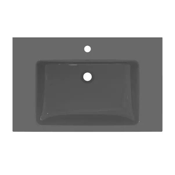 Lavoar suspendat Ideal Standard i.life B gri lucios 81 cm cu orificiu baterie si preaplin [8]