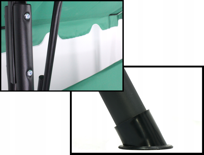 Leagan balansoar gradina Sersimo Modena, 3 locuri, 220kg, verde [5]