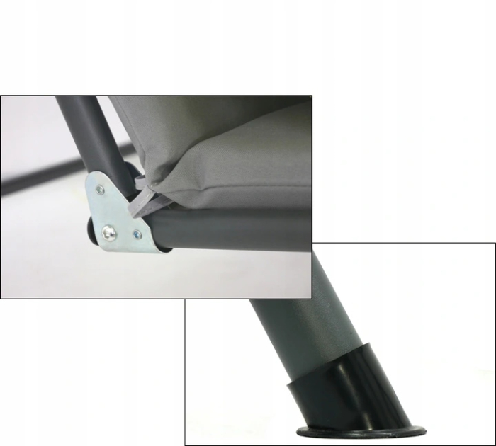 Leagan balansoar gradina Sersimo Vicenza, 3 locuri, 220kg, gri [6]