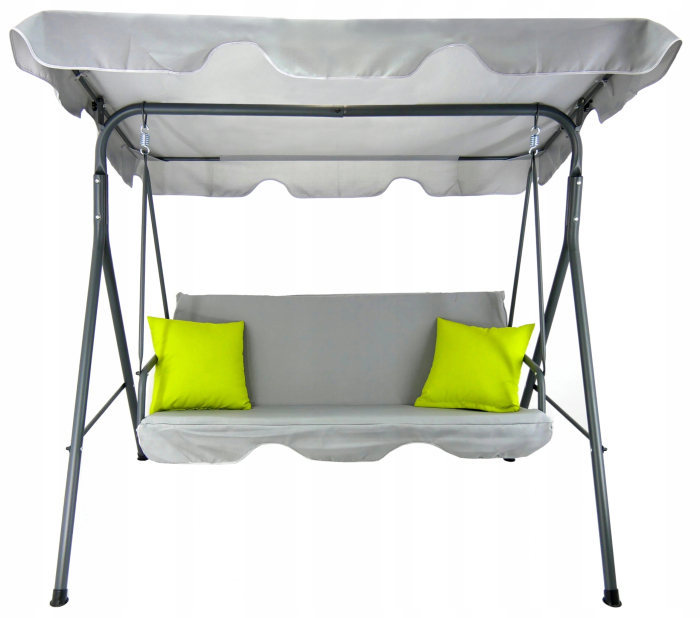 Leagan balansoar gradina Sersimo Vicenza, 3 locuri, 220kg, gri [2]