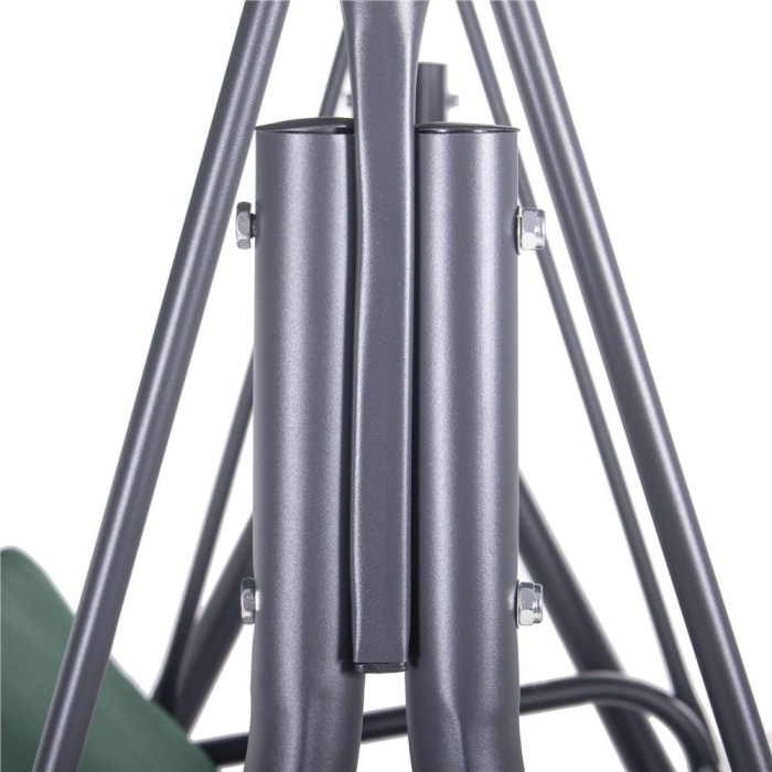 Leagan Balansoar Sersimo Luna cu Pernite pentru Terasa sau Gradina, 3 locuri, 220kg, verde [13]