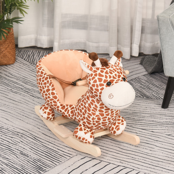  Leagan din lemn in forma de girafa, 60x33x45 cm [2]