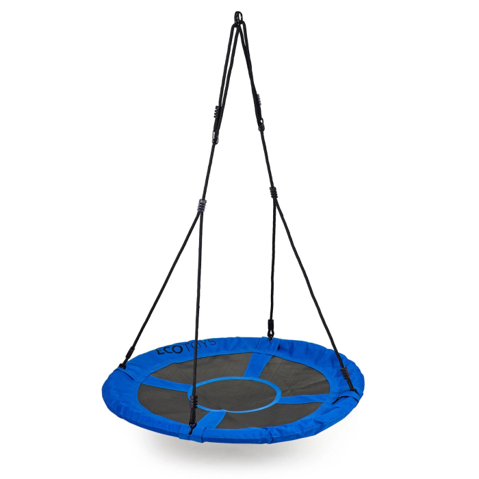 Leagan gradina tip cuib, diametru 100 cm, reglabil pe inaltime, maxim 150 kg, albastru [3]