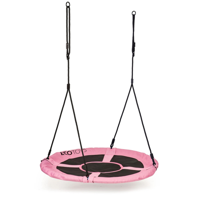 Leagan gradina tip cuib, diametru 100 cm, reglabil pe inaltime, maxim 150 kg, roz [4]