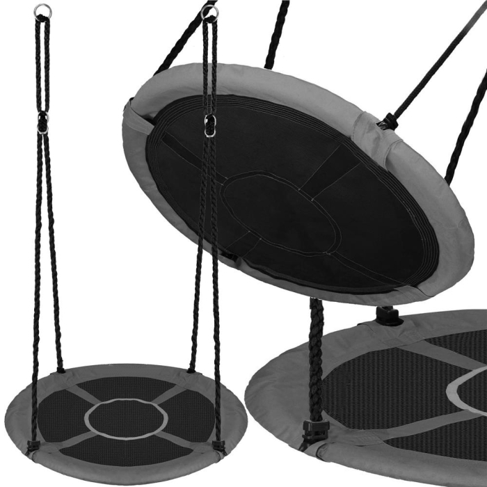 Leagan tip cuib 110cm, inaltime reglabila, 150 kg, Gri [7]