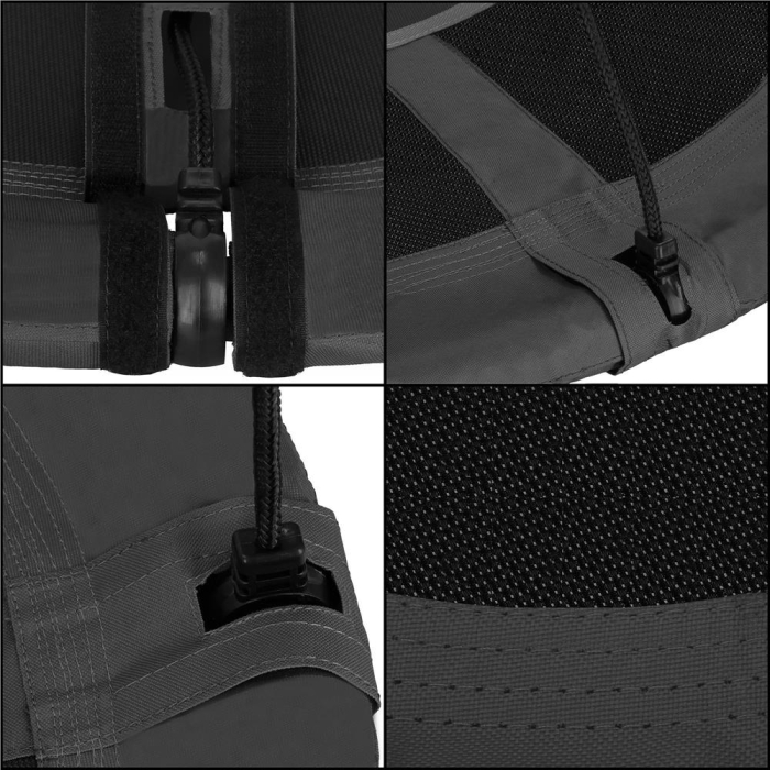 Leagan tip cuib 110cm, inaltime reglabila, 150 kg, Gri [14]