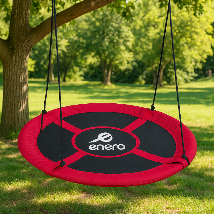 Leagan tip cuib, diametru XXL 110 cm, inaltime reglabila, maxim 150 kg, rosu [8]