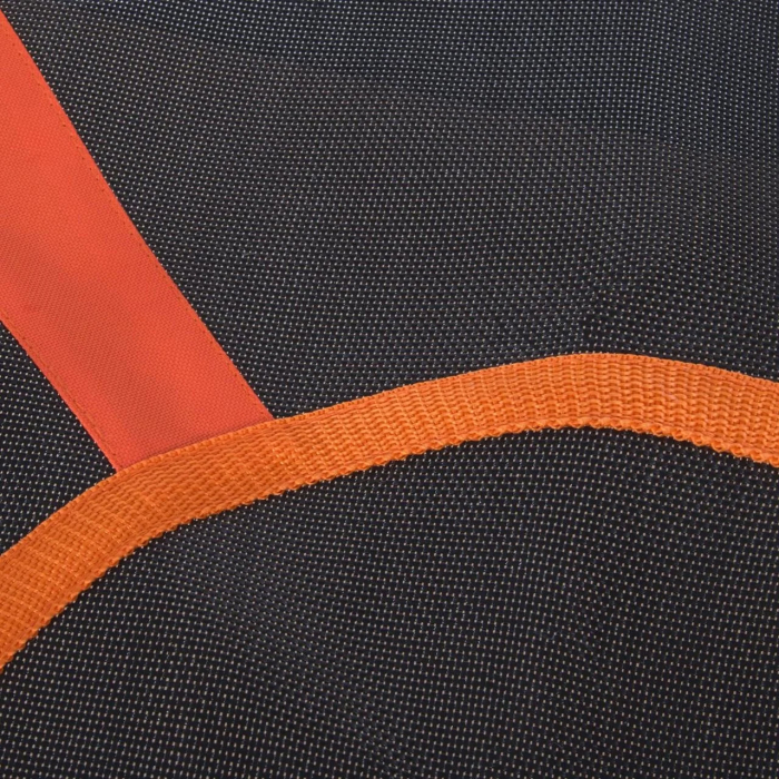 Leagan tip cuib D100 cm, cadru otel galvanizat 25 mm, franghii 10 mm, inaltime reglabila 1.4-1.9 m, max 150 kg, portocaliu negru [5]