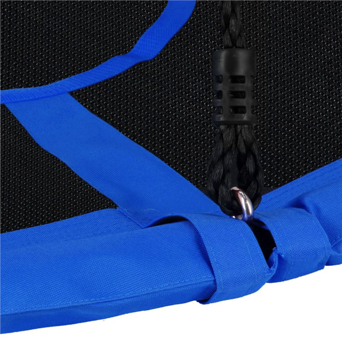 Leagan tip cuib Sersimo NS24, diametru 110cm, inaltime reglabila, pentru exterior, sarcina 150 kg, Albastru Negru [16]