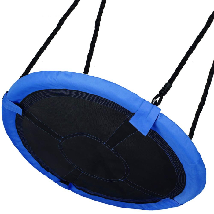 Leagan tip cuib Sersimo NS24, diametru 110cm, inaltime reglabila, pentru exterior, sarcina 150 kg, Albastru Negru [14]