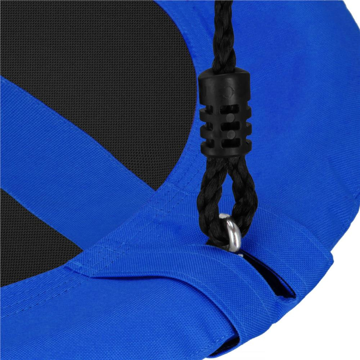 Leagan tip cuib Sersimo NS24, diametru 110cm, inaltime reglabila, pentru exterior, sarcina 150 kg, Albastru Negru [15]