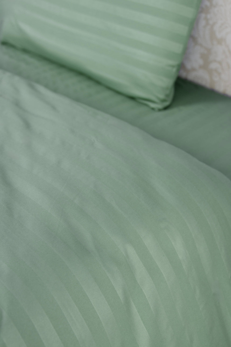 Lenjerie Brius Damasc Microsatinat, Color, 160x230, Calitate Premium, Verde [2]