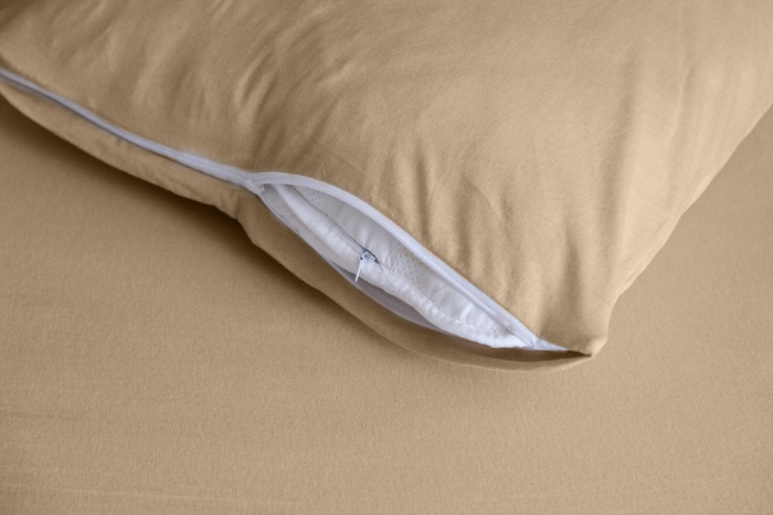 Lenjerie Brius de Vara Pike 2 Persoane, 100% Bumbac, 160x200, Calitate Premium, Capucino [4]