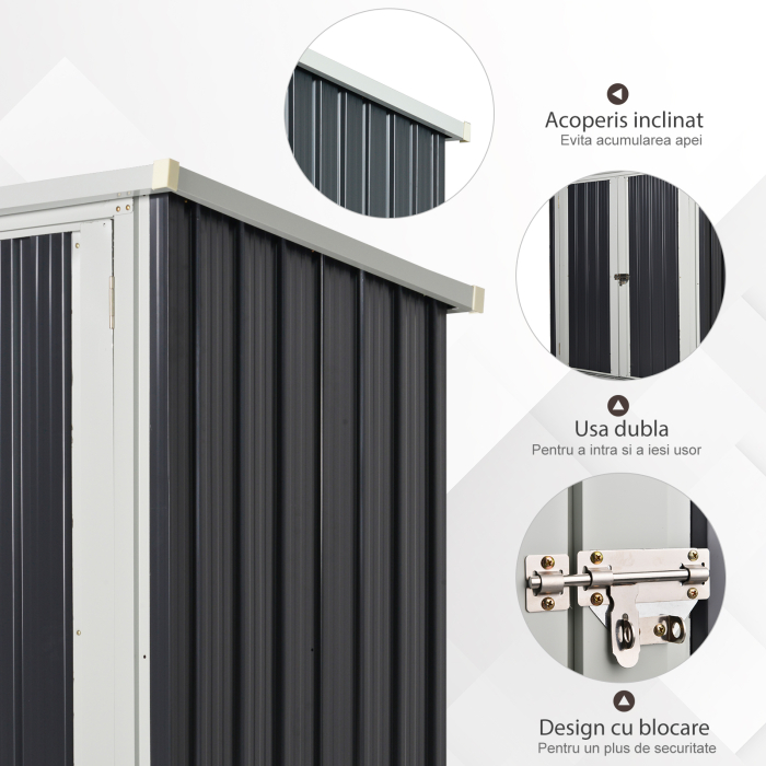  Magazie Otel 147×86×134 cm - Cu Usi Duble si Sistem Blocare [5]
