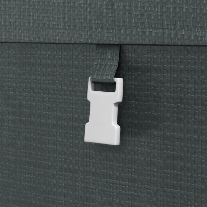  Magazie pentru Scule cu Protectie UV si Intrare cu Fermoar, Cort de Garaj, 120x179x165 cm, Gri inchis [9]