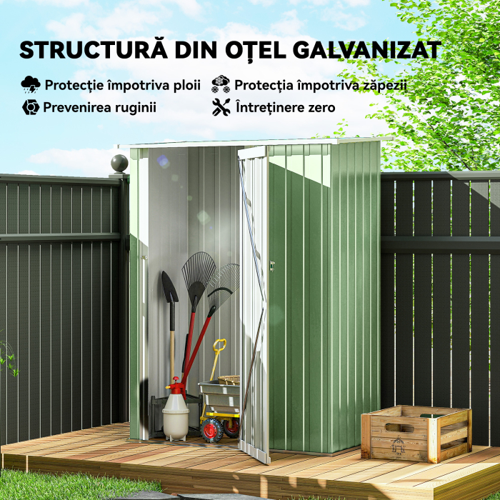  Magazie pentru Unelte Sopron din Otel Impermeabila 142x84x189cm [4]