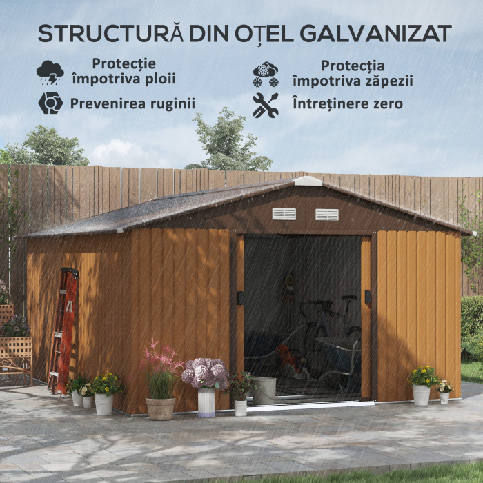  magazie unelte, din otel galvanizat, 3.4x3.86x2m [4]