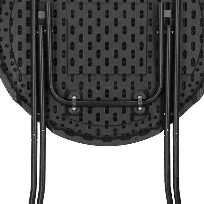 Masa catering pliabila rotunda tip cocktail, blat HDPE, cadru metal anticoroziv, max 60 kg, D80xH110 cm, negru [3]