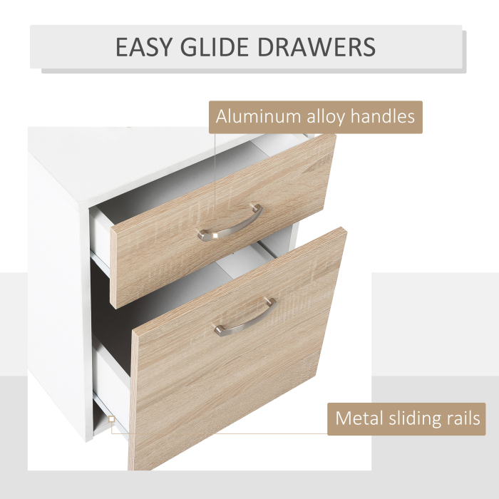  Masa de Birou Moderna pentru Computer cu Rafturi din Lemn MDF, 140x55x92 cm [6]