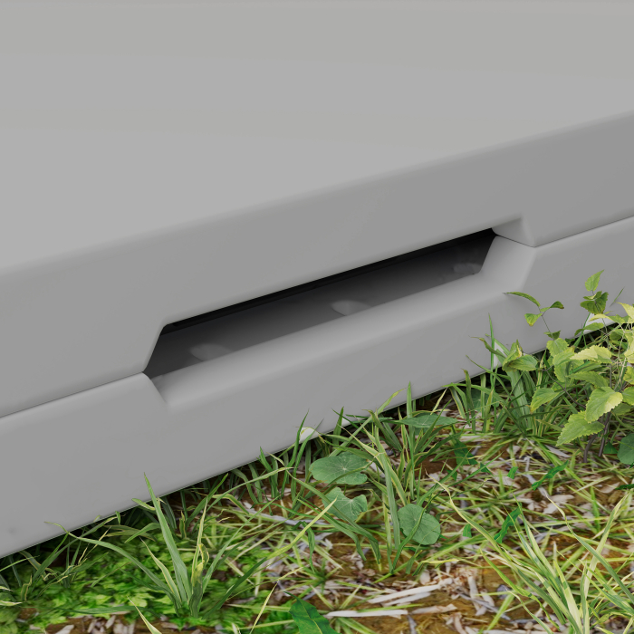  Masa de Camping Pliabila cu 2 inaltimi Reglabile, 86x86x74 cm, Alb [8]