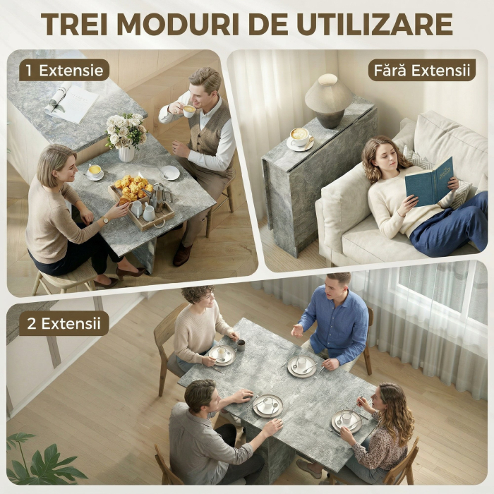  masa de dining, masa pliabila economisire spatiu, masa economisire spatiu, masa extensibila masa pliabila masa economisire spatiu masa cu roti [4]