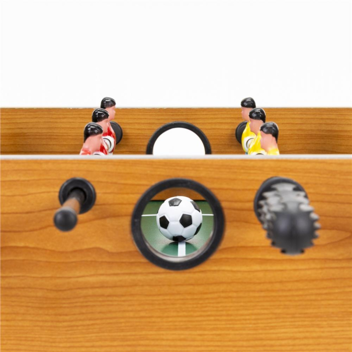 Masa fotbal copii 6 manere 18 jucatori structura mdf tabela, 69x35x62 cm, set complet, multicolor [4]