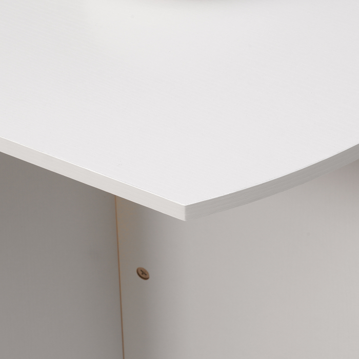  Masa de pranz pliabila pentru economisirea spatiului, masa de bucatarie si sufragerie din lemn 90x60x74cm, alb [8]