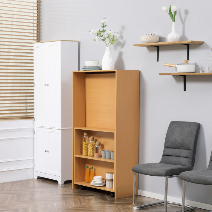  Masa de sufragerie pliabila moderna, bufet extensibil pentru spatii mici, locuri pana la 3 persoane, natural [9]