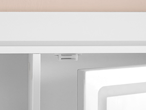 Masa de toaleta cu taburet si oglinda, iluminare LED reglabila, 6 sertare, 98x40x145 cm, alb [10]