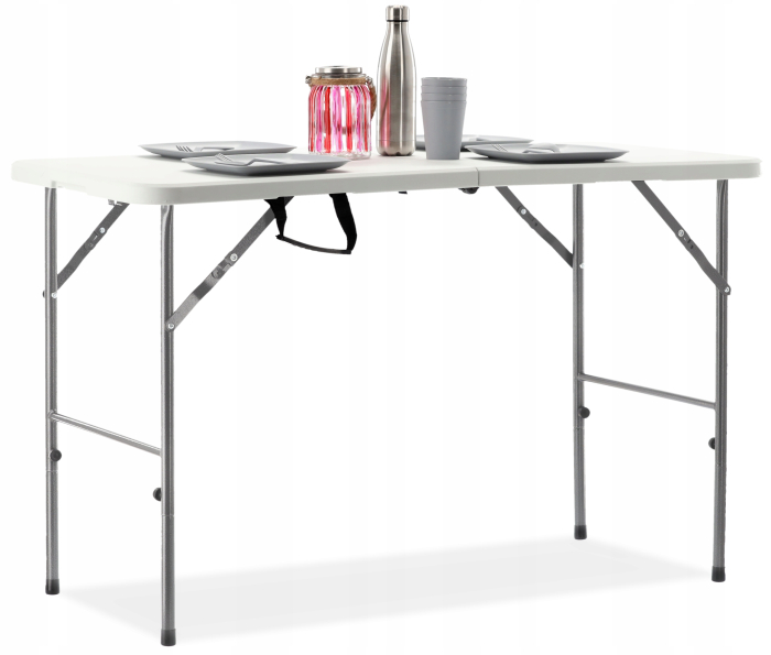 Masa dreptunghiulara pliabila multifunctionala, 120x75x60cm, alba [6]