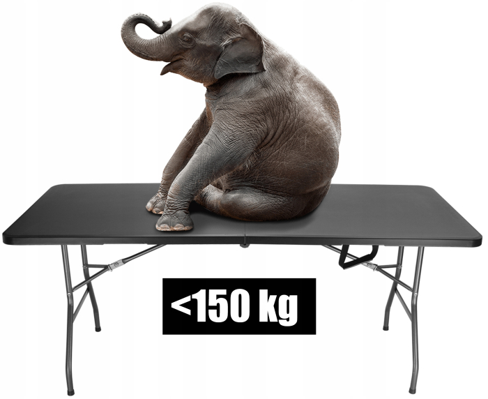 Masa dreptunghiulara pliabila multifunctionala, pentru evenimente, 180x74x74cm, neagra [9]