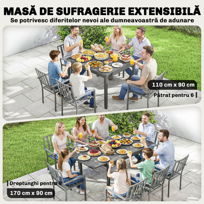  masa extensibila pentru exterior masa de gradina masa de pranz [4]