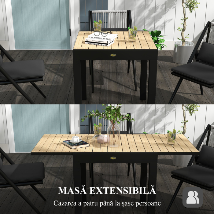  Masa extensibila pentru terasa, cu 4-6 locuri, 81-162 cm [4]