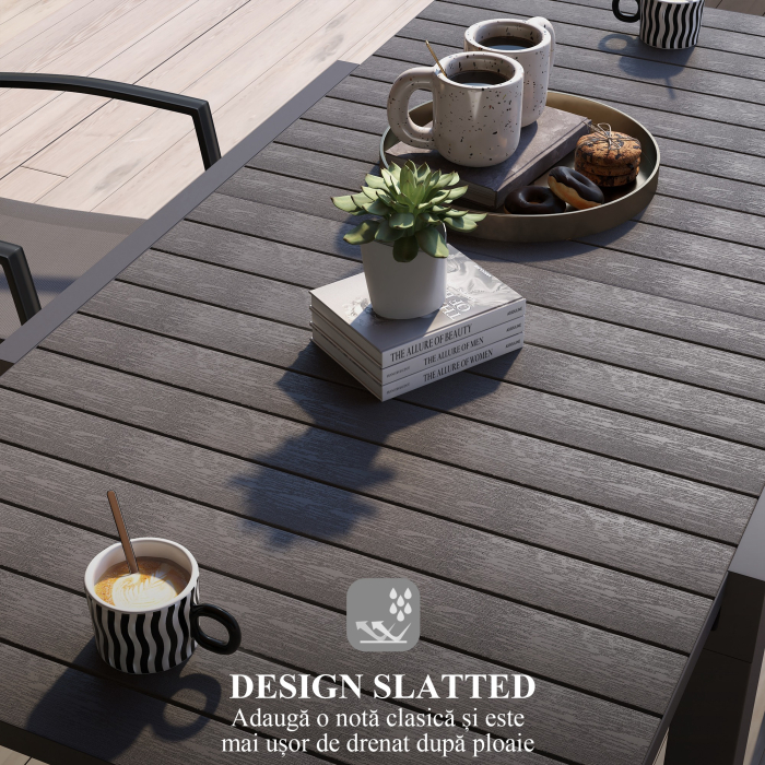 Masa Extensibila pentru Terasa , cu 4-6 Locuri, 81-162 cm [6]