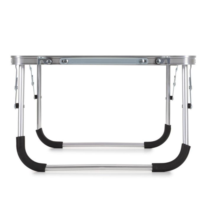 Masa pliabila camping sau picnic joasa cu maner transport, blat MDF si cadru aluminiu, 62x40x25 cm, gri [19]