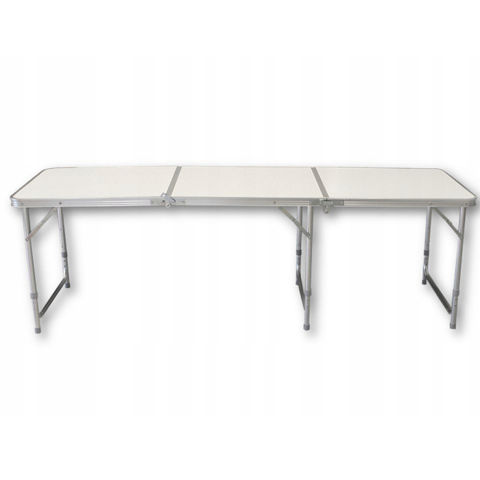 Masa pliabila metalica pentru gradina sau picnic, blat MDF, inaltime reglabila, 180x60cm [9]