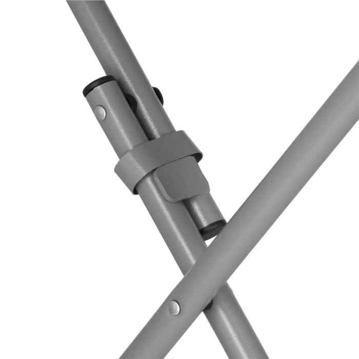 Masa pliabila rotunda pentru gradina sau catering 75x80 cm, HDPE si metal, alb [14]