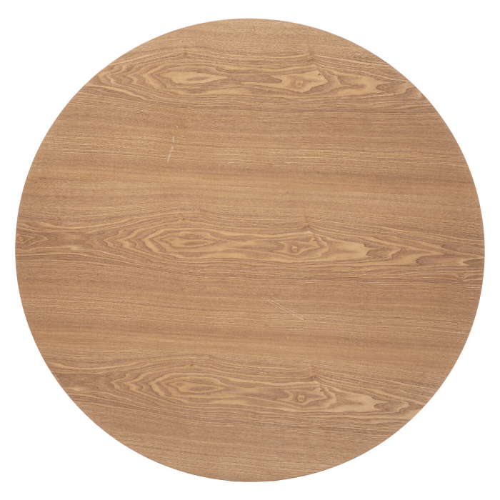 Masa rotunda Atmosphera Elias, 102x74 cm, MDF si metal, negru si stejar [3]