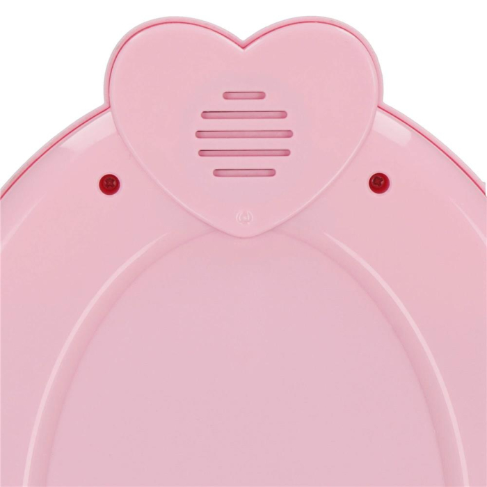 Masa toaleta pentru copii, cu taburet, 19 accesorii joaca, din plastic, 37x20x60 cm, roz [3]