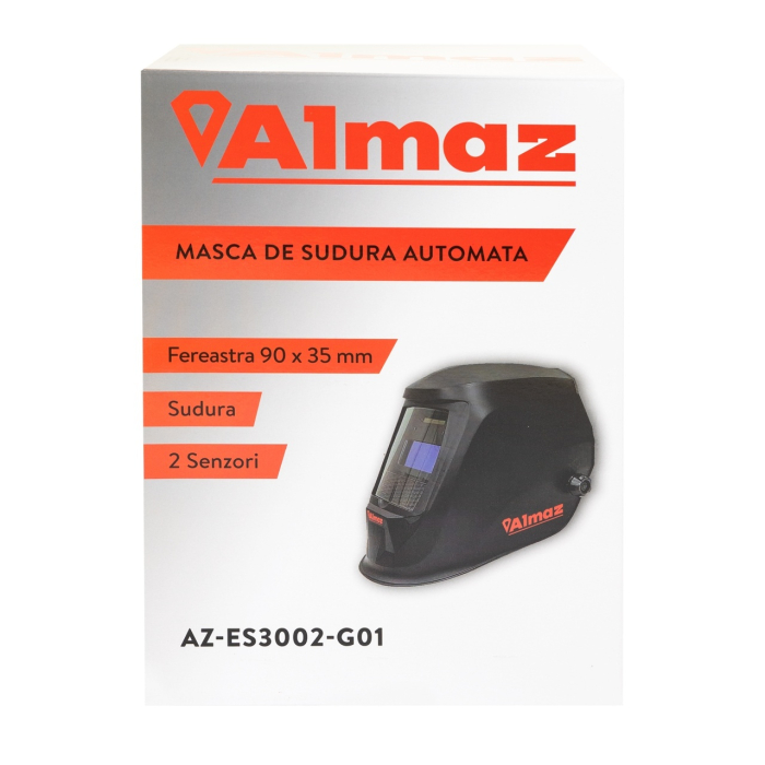 Masca De Sudura Almaz AZ-ES3002-G01, Automata, Fereastra 90X35mm, 2 Senzori, Sudura [9]