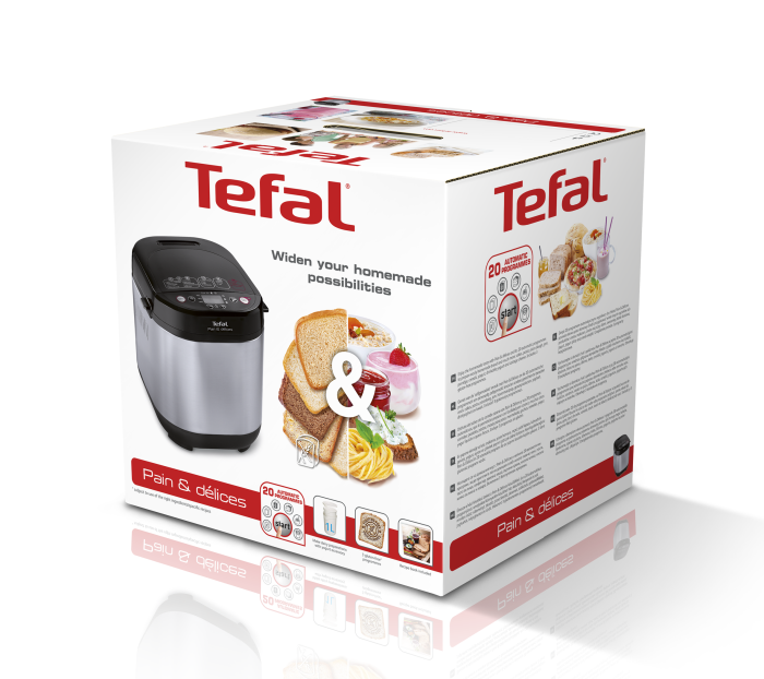 Masina de paine Pain et Delice PF240E38, 700 W, 20 programe, pornire programabila, pastrare la cald, tava patrata, cu invelis antiaderent, r [7]