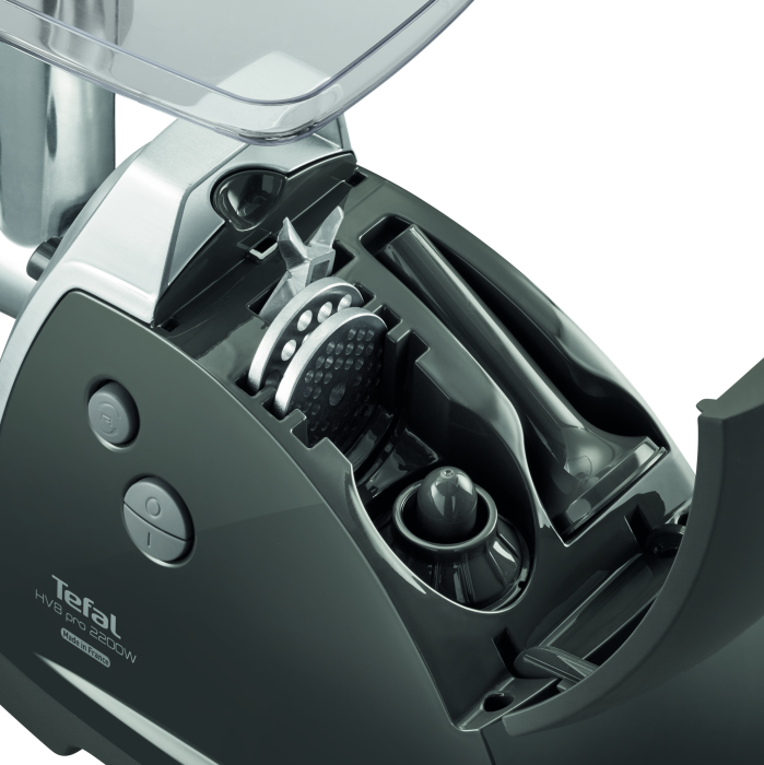 Masina de tocat carne HV8  Plus 9 in 1 NE688837, 2200 W, 3 site inox, 6 accesorii, functia Reverse, gri [3]