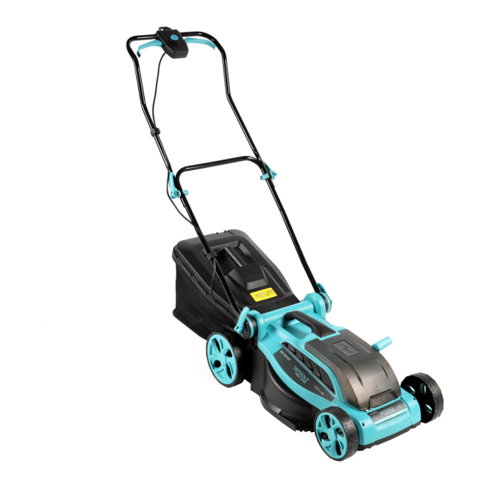 Masina de tuns gazon Detoolz, doua porturi 18V, latime de taiere 38cm, colector 36L [1]