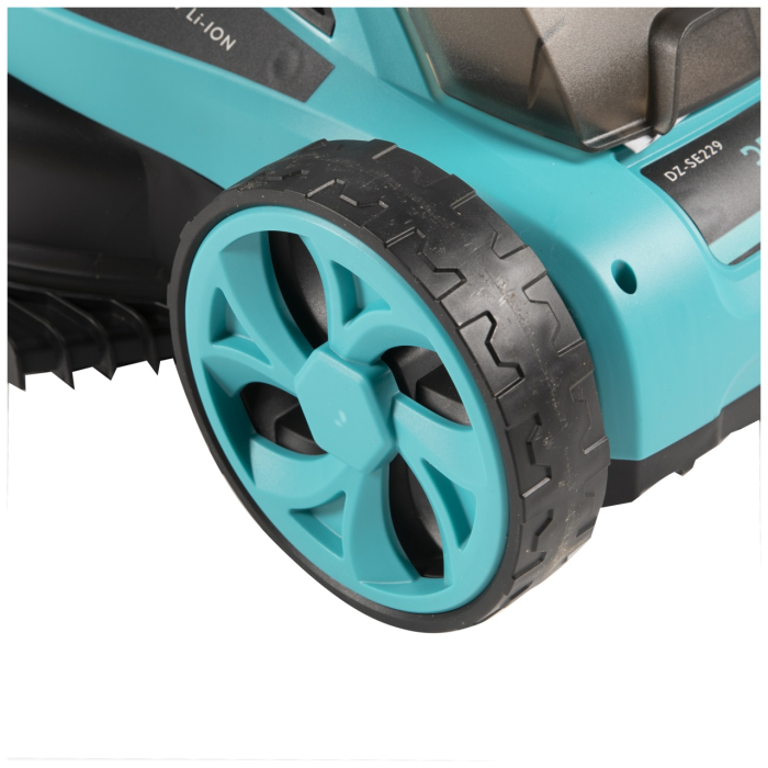 Masina de tuns gazon Detoolz, doua porturi 18V, latime de taiere 38cm, colector 36L [8]