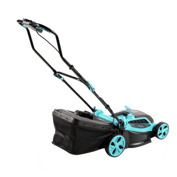 Masina de tuns gazon Detoolz, doua porturi 18V, latime de taiere 38cm, colector 36L [3]