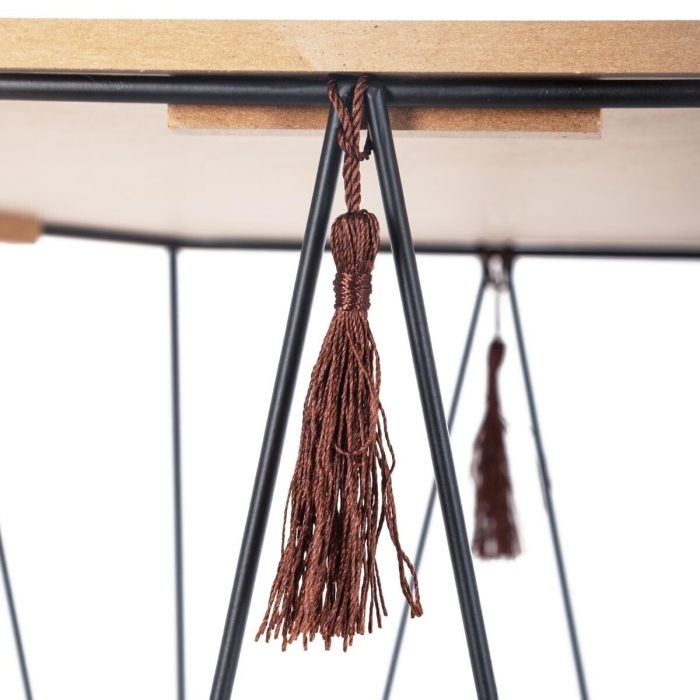 Masuta cafea octogonala Atmosphera Kumi, 44x38x40 cm, negru [4]