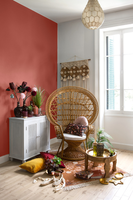 Masuta cafea rotunda Atmosphera Gypsy din lemn masiv de manguier, 51x34 cm, maro [7]