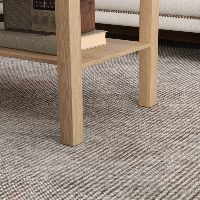  Masuta de Cafea Dreptunghiulara cu Raft 90x45x44.5cm Lemn Natural [9]